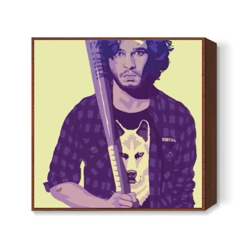 Game of Throne: Jon Snow Square Art Prints