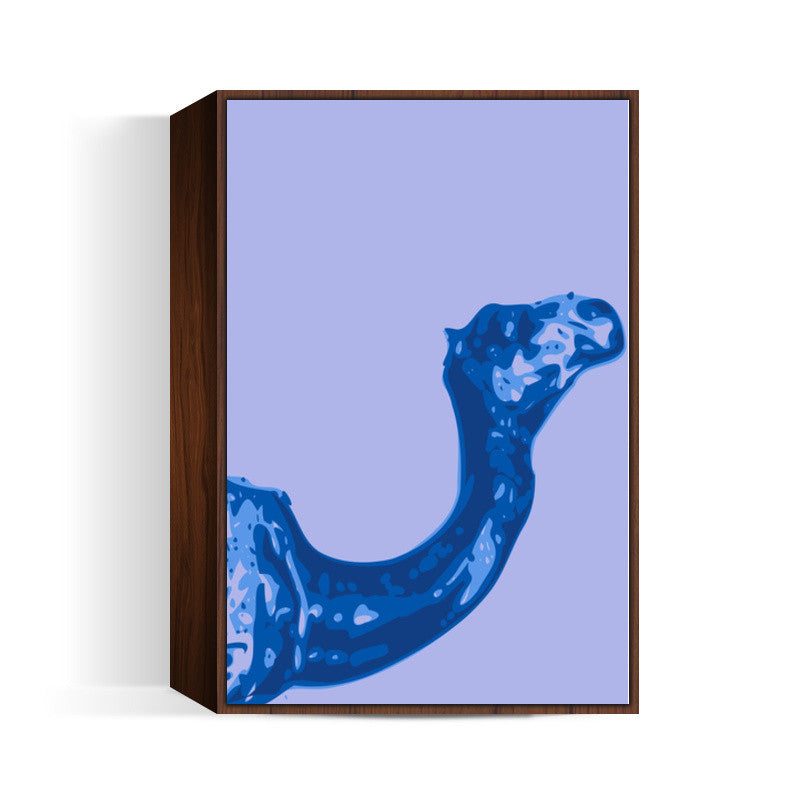 Abstract Camel Blue Wall Art