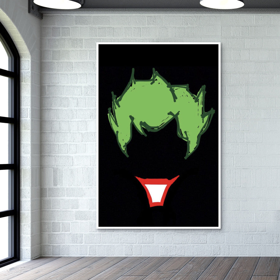 Joker Batman Minimal Doodle Wall Art