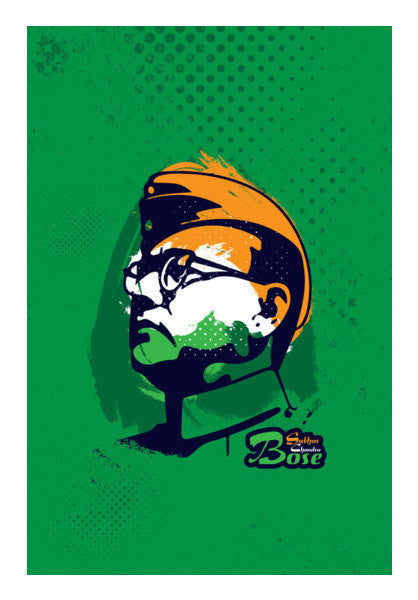 Subhas Chandra Bose Art PosterGully Specials