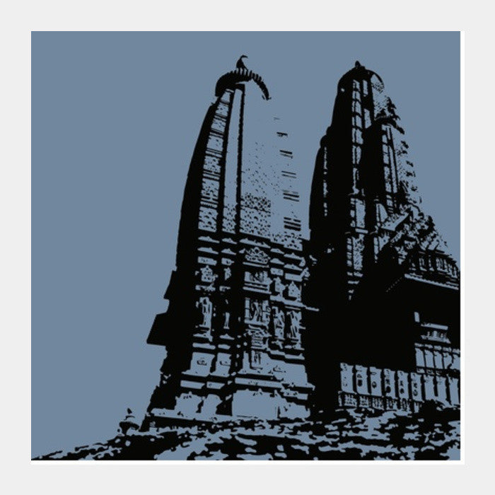 Khajuraho Temple Square Art Prints PosterGully Specials