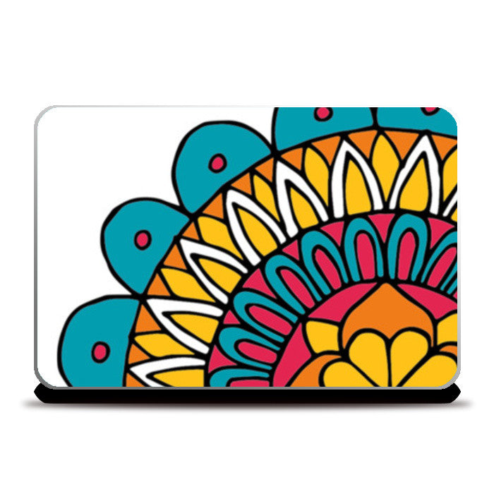 Retro Mandala Laptop Skins