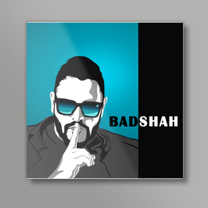 Badshah Vector Illustration Square Art Prints