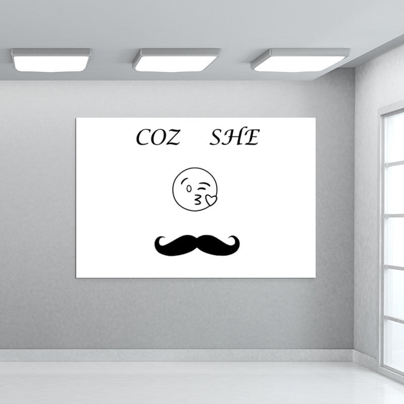 Moustache wall art Wall Art