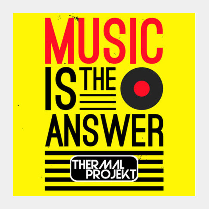 Square Art Prints, Music Is The Answer Vol 2 Square Art Prints