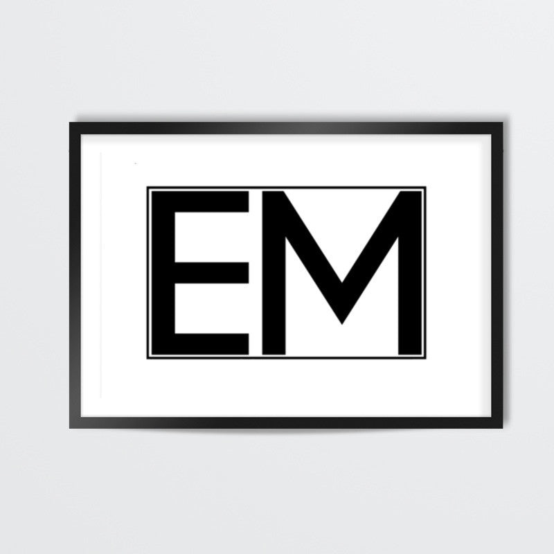 EMINEM | EM | minimal  Wall Art