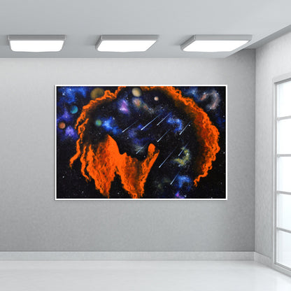 Girl Galaxy  Wall Art