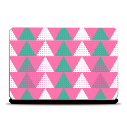 Laptop Skins, Triangles Dots Background Pattern Laptop Skins