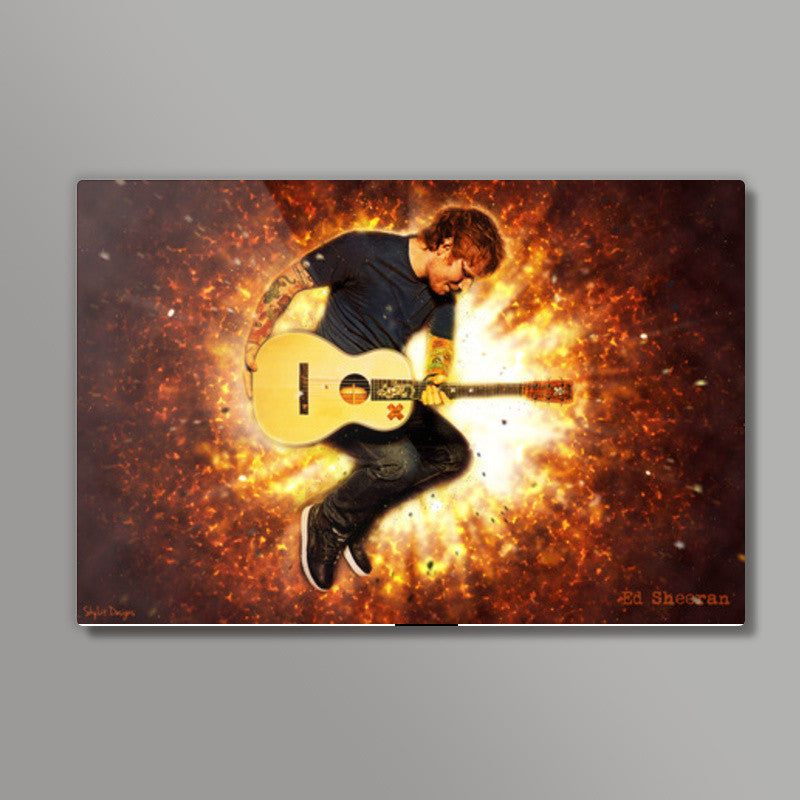 Ed Sheeran Fire Wall Art