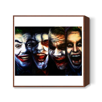 joker batman gotham dark knight  Square Art Prints