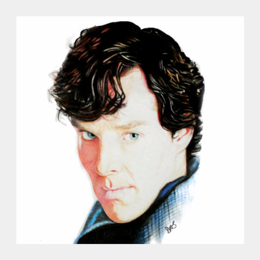 Square Art Prints, Sherlock Square Art