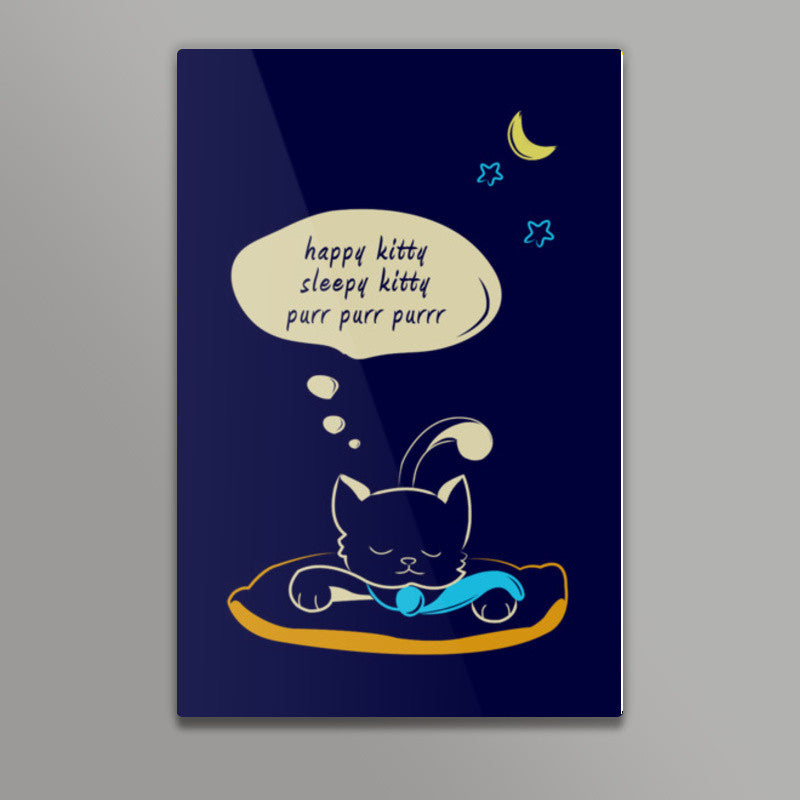 Sleepy Kitty Wall Art