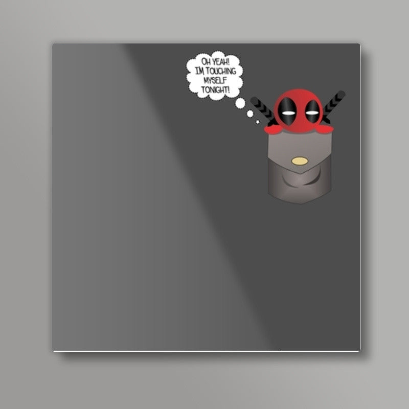 Pocket Deadpool Square Art Prints