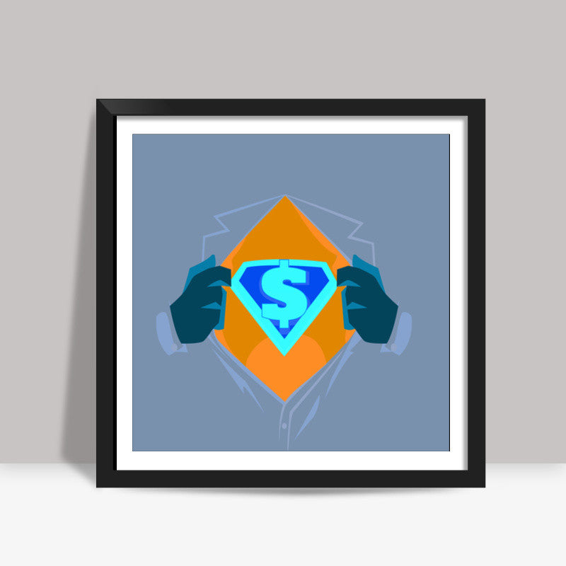 Dollars Power Square Art Prints