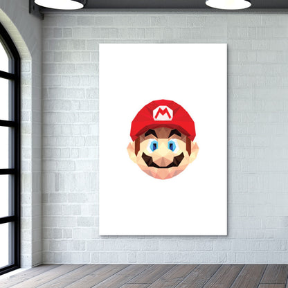 Mario Low Poly Wall Art