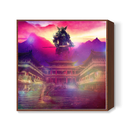 Heavens Warrior Square Art Prints