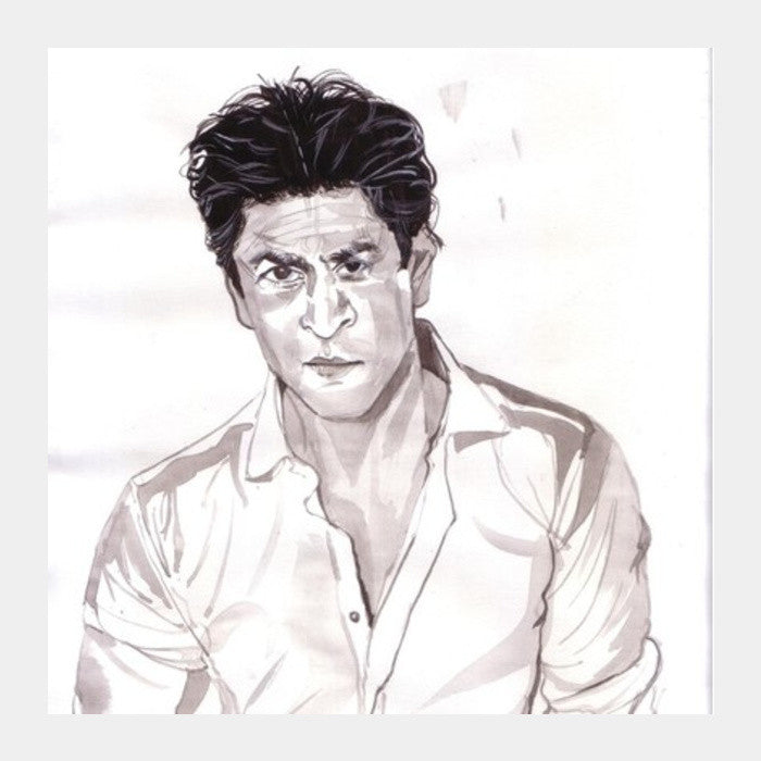 Shah Rukh Khan is a self-made superstar Square Art Prints