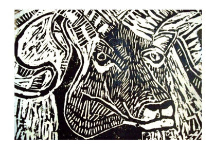 Wall Art, The Ram- Linocut Wall Art