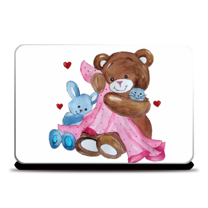 Laptop Skins, Teddy Bear Kids Laptop Skin l Artist: Seema Hooda, - PosterGully