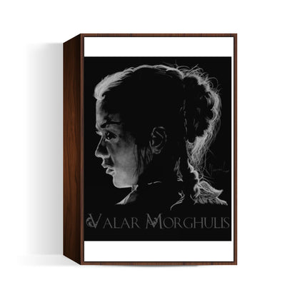 Arya Stark Valar Morghulis Wall Art