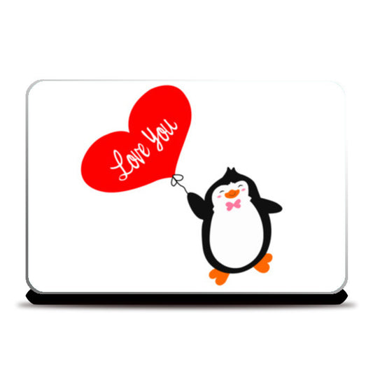 Laptop Skins, Love You Penguin Laptop Skins