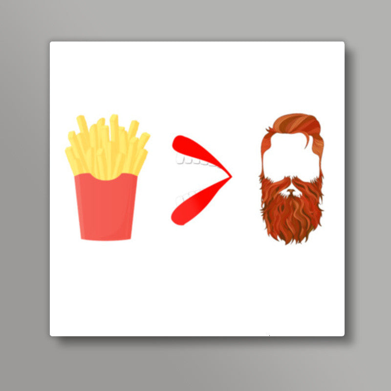 Fries Before Guys Square Art Prints