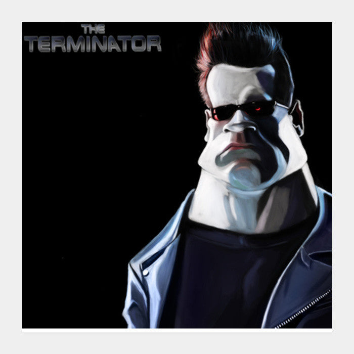 Square Art Prints, The Terminator | Caricature Square Art Prints