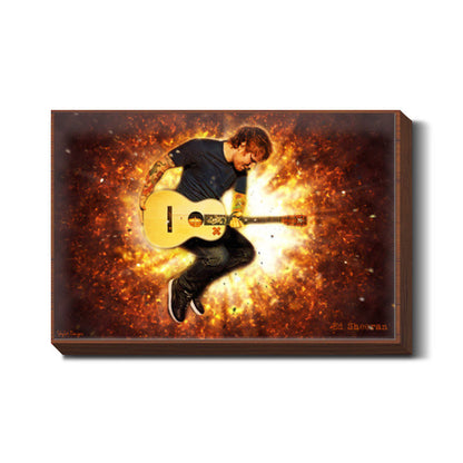 Ed Sheeran Fire Wall Art