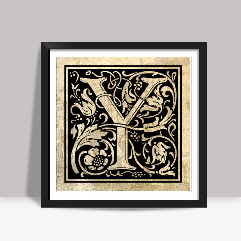 Ornate Y Square Art Prints