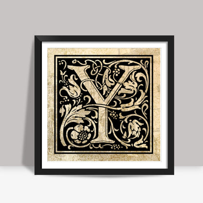 Ornate Y Square Art Prints