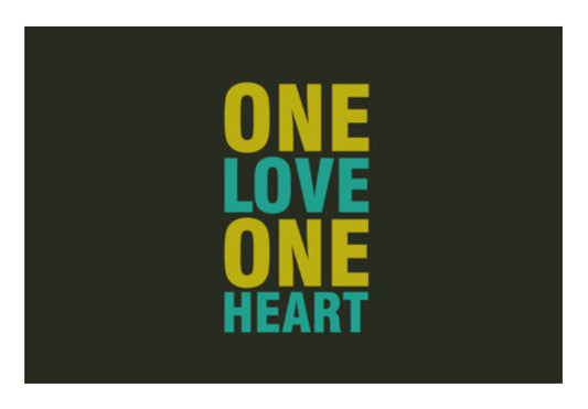 One Love One Heart Art PosterGully Specials