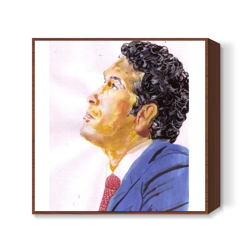 Sachin Tendulkar, the master blaster believes in looking up rather than giving up Square Art Prints