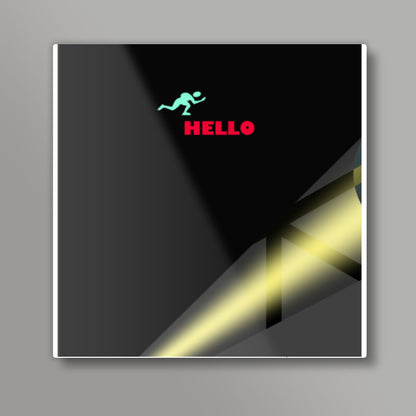 Hello Square Art Prints