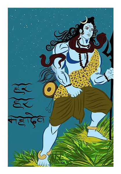 Shiva Wall Art| Buy High-Quality Posters and Framed Posters Online ...