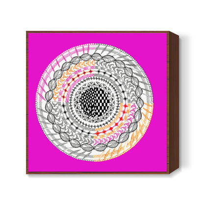 Colourful Geometric Mandala Square Art Prints