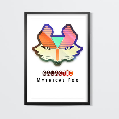 Galactic Mythical Fox Wall Art