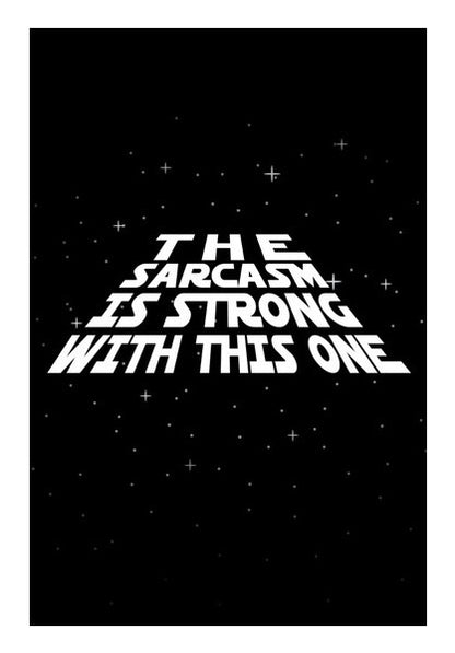 Wall Art, May the sarcasm be with you wall art | cuboidesign, - PosterGully