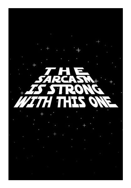 Wall Art, May the sarcasm be with you wall art | cuboidesign, - PosterGully