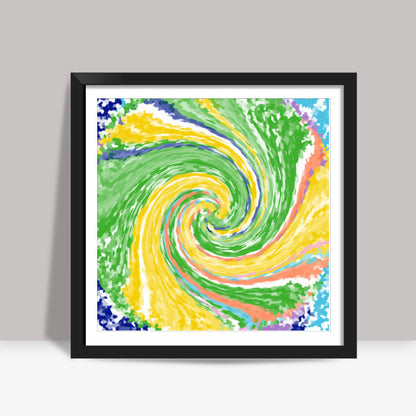 Twirl Square Art Print l Artist: Seema Hooda