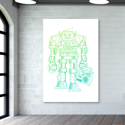 music robot Wall Art