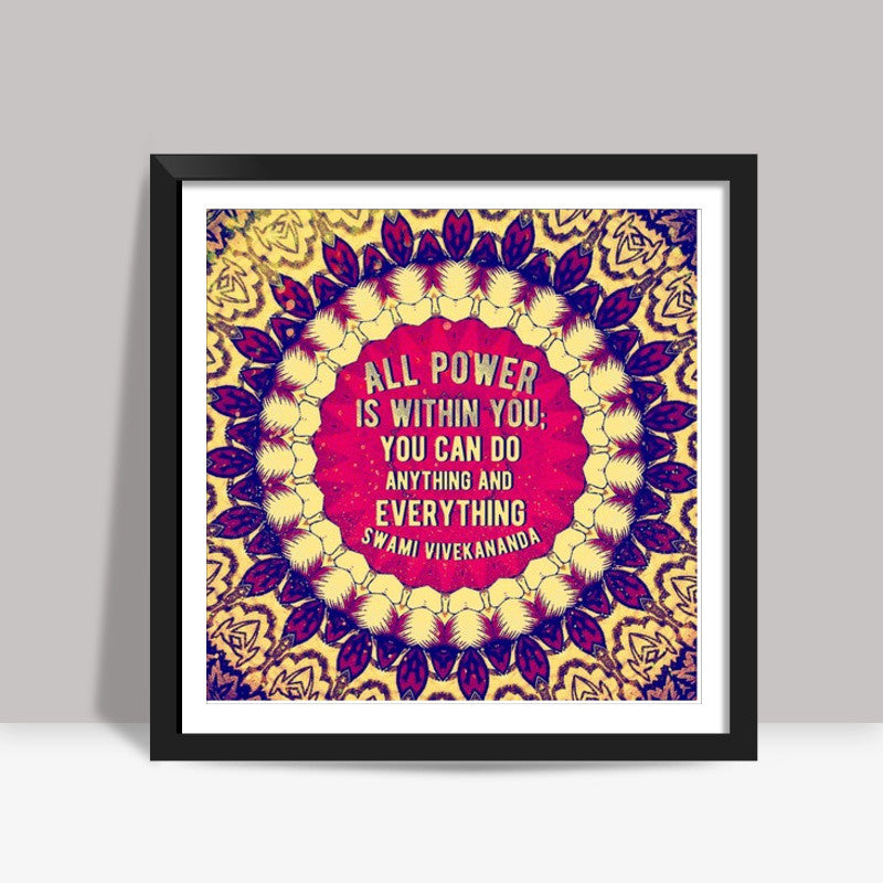 Typography Art Square Art Prints