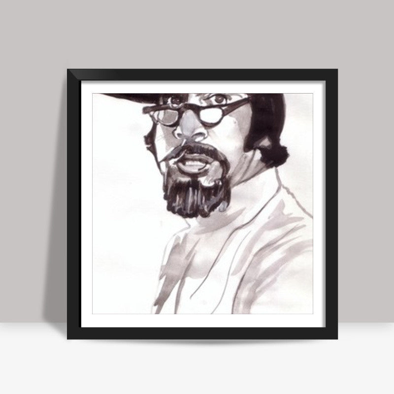 Bollywood superstar Amitabh Bachchan excelled in his role as Anthony Gonsalves in the movie Amar Akbar Anthony Square Art Prints