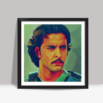 Hrithik Roshan as Akbar Square Art Prints