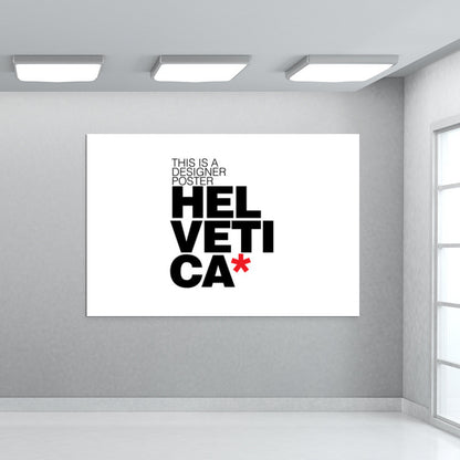 Helvetica love Wall Art