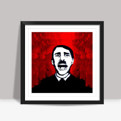 Hitler Gone Psycho Square Art Prints