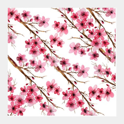 Beautiful Watercolor Floral Background Pattern Painting Wall Art