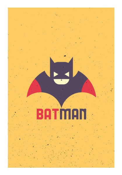 Batman With Yellow Art PosterGully Specials
