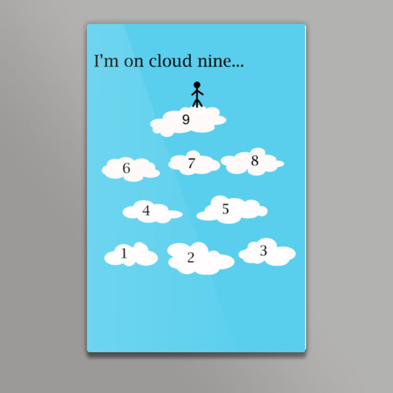 Im On Cloud Nine Minimal Artwork Wall Art