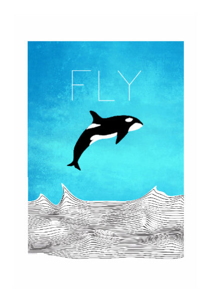 Wall Art, Fly away dear whale