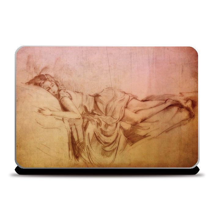 Laptop Skins, Sleeping woman Laptop Skins